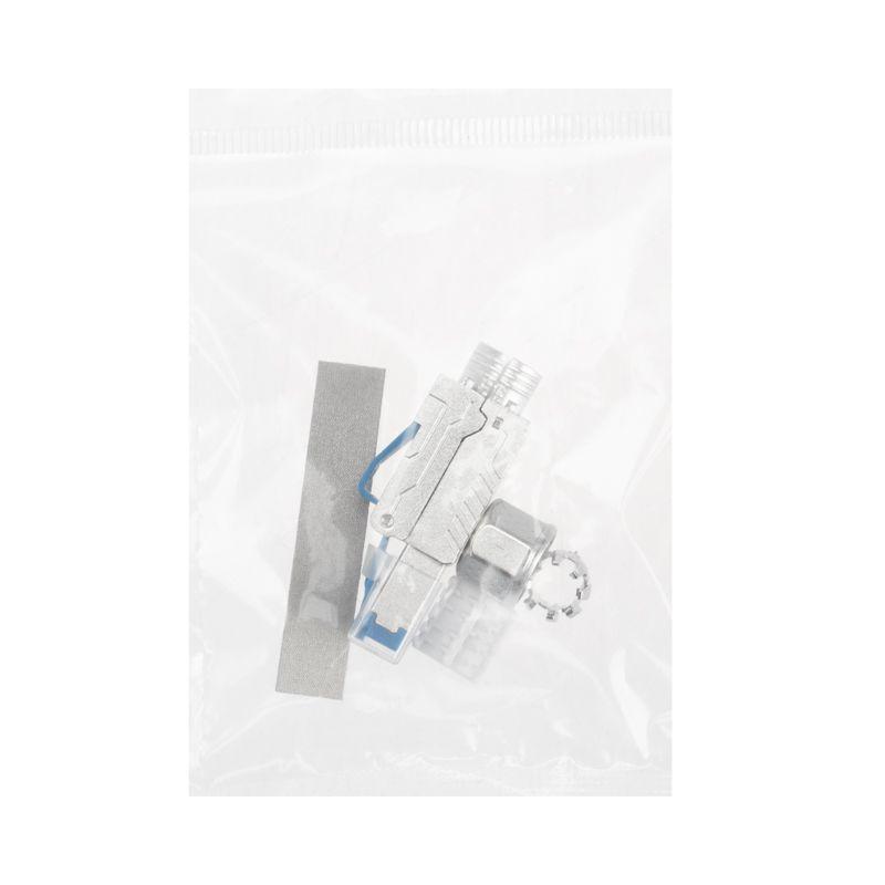  Разъем RJ45(8P8C) полевой заделки под витую пару FTP кат.6A 50микродюйм PRO Rexant 02-0373 фото в каталоге от BTSprom.by