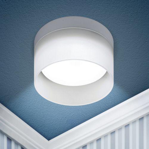 светильник точечный dk98 wh gx53 встраив. бел. матов. эра б0056348 от BTSprom.by