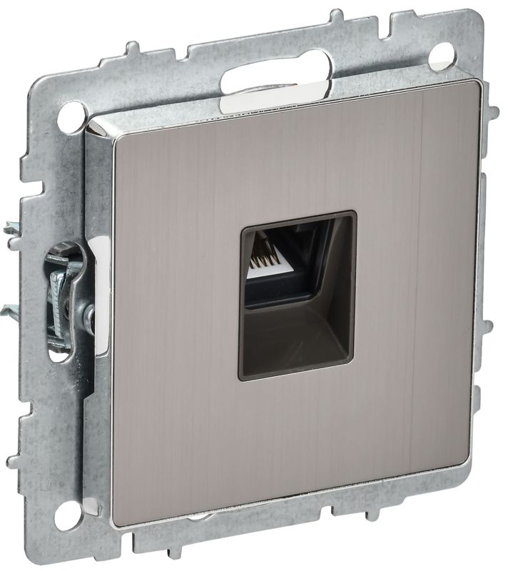 розетка компьютерная сп brite рк10-бргн rj45 кат.5e механизм метал. хром/никель iek br-k10-1-m-k23 от BTSprom.by