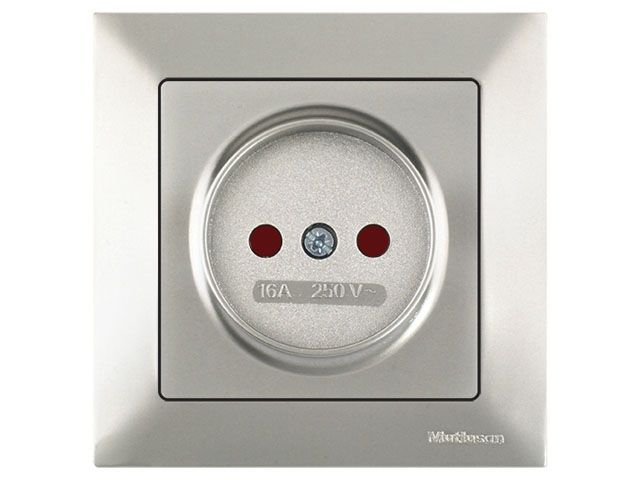 розетка 1-ая (скрытая, б/з, шторки) титан, daria, mutlusan (16 a, 250 v, ip 20) 2120 606 0283 от BTSprom.by