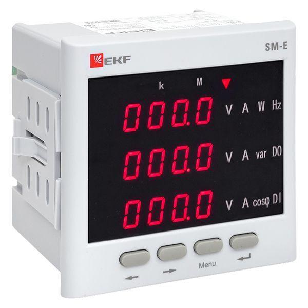  Прибор измерительный многофункциональный SM-Е с реле на панель 96х96 (квадратный вырез) (без поверки) EKF sm-963er фото в каталоге от BTSprom.by