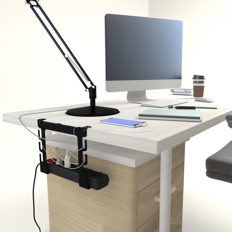  Держатель-органайзер для рабочего стола и сетевого фильтра черн. Rexant 38-0707 фото в каталоге от BTSprom.by