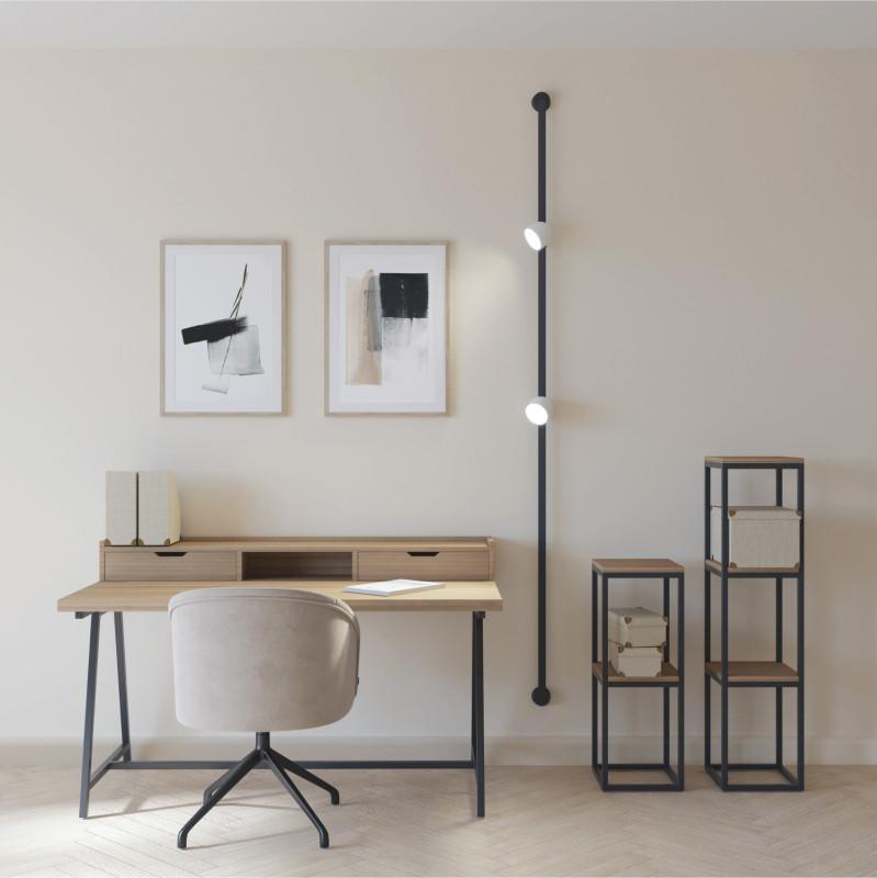  Светильник для трека-ремня Belty Spot 12Вт 3000К IP20 48В DC 100х107мм RA90 120град. поворотн. со светодиодом алюм. бел. с черн. DENKIRS 760230 фото в каталоге от BTSprom.by