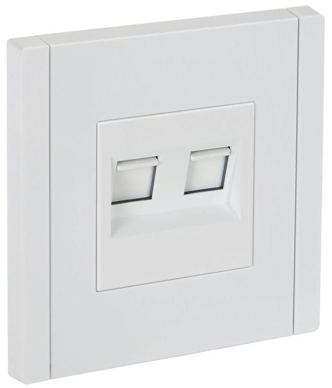 розетка компьютерная 2-м rj45 кат.5e forte&piano fp233 бел. iek fp-k20-1-k01 от BTSprom.by