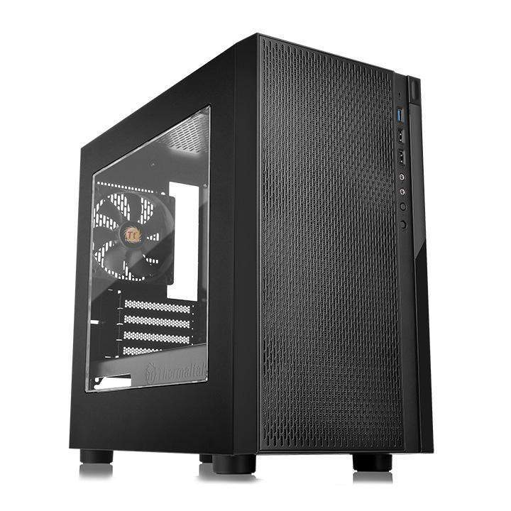 корпус versa h18 window черн. без бп matx 2хusb2.0 1xusb3.0 audio bott psu ca-1j4-00s1wn-00 thermaltake 1014591 от BTSprom.by