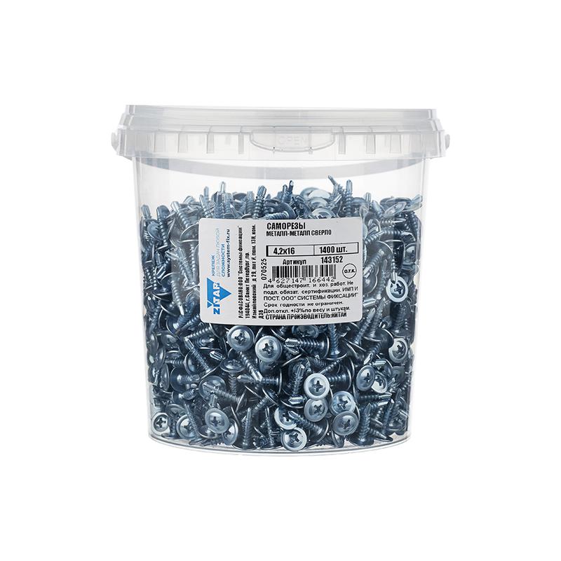 саморез шсмм сверло 4.2х16 (уп.1400шт) tech-krep/zitar 143152 от BTSprom.by