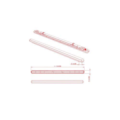  Светильник светодиодный SPP-201-0-40K-048 48Вт 4000К IP65 4500лм 1500мм линейный матов. Эра Б0047178 фото в каталоге от BTSprom.by