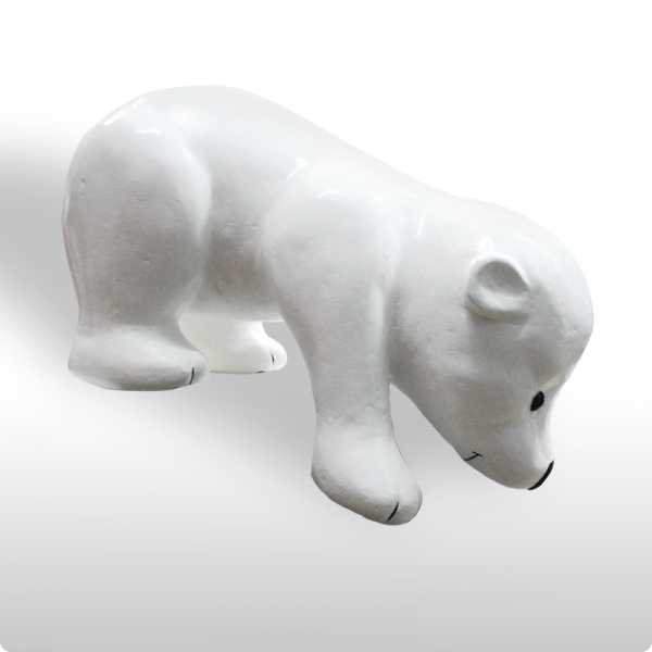 декоративная объемная фигура медведь «полярный-3» 130 см от BTSprom.by