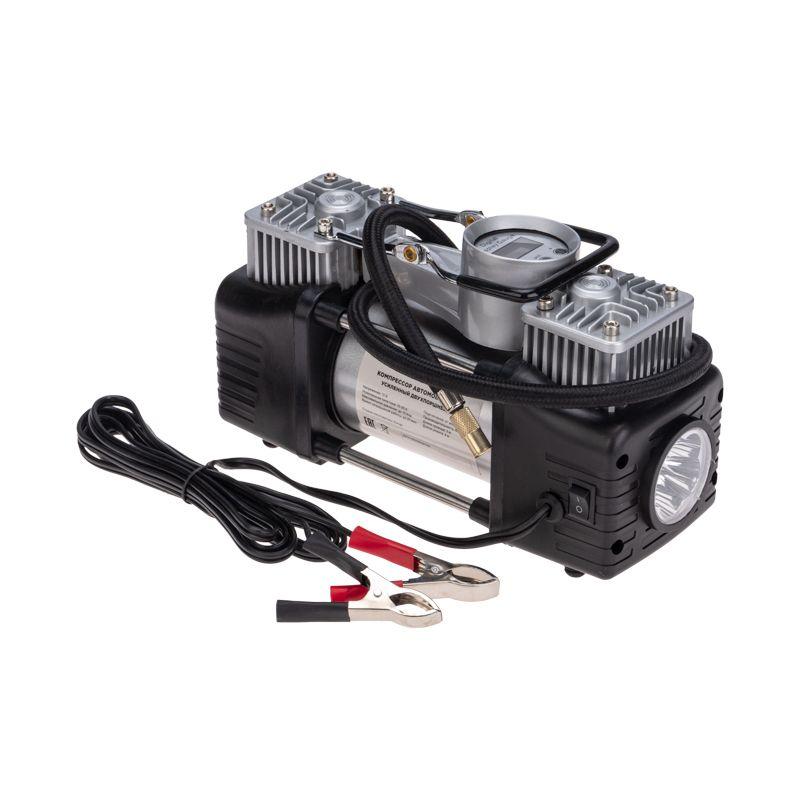  Компрессор автомобильный усиленный двухпоршневой с цифровым манометром и функцией автостоп (60л/мин 10 АТМ) Rexant 80-0522 фото в каталоге от BTSprom.by