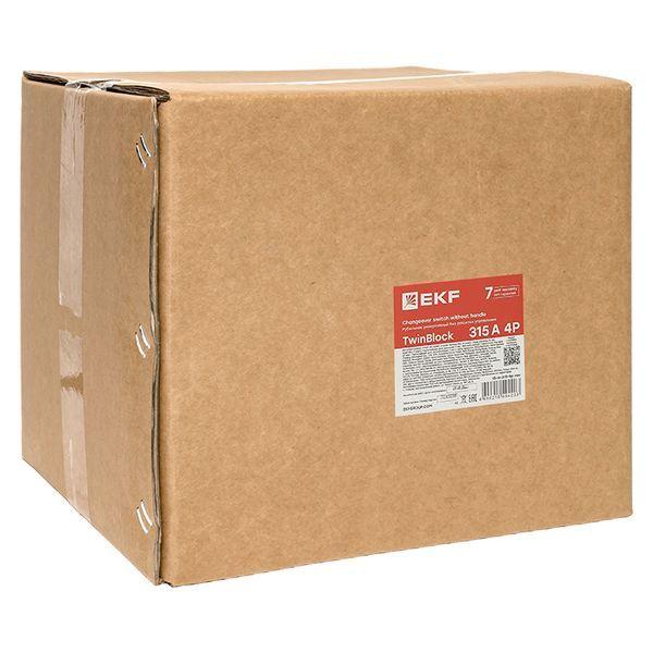  Рубильник 4п 315А реверсивный без рукоятки управления TwinBlock EKF tb-s-315-4p-rev фото в каталоге от BTSprom.by