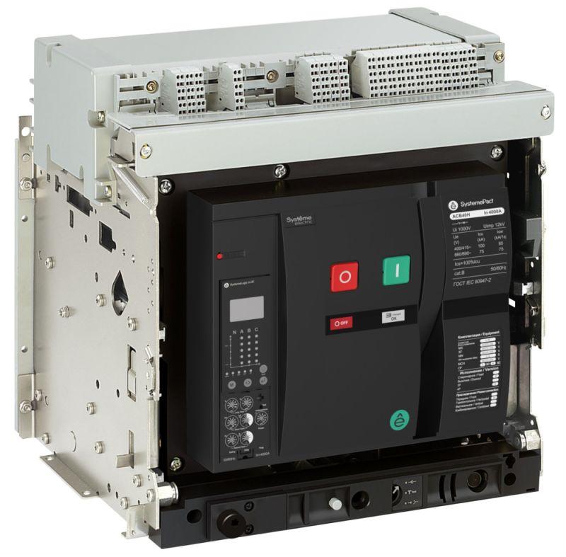 выключатель автоматический acb2 1250а 100ка 3p выкатн. гп 6.0e 8no+8nc mch+xf+mx ac 230в se spa40h123dhnn58e от BTSprom.by