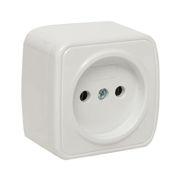 розетка 1-м оп минск 10а ip20 без заземл. бел. basic ekf egr10-022-10 от BTSprom.by
