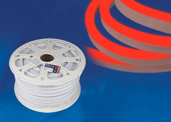 лента светодиодная uls-n21-2835-120led/m-8mm-ip67-220v-8w/m-50m-red neon 120led/м красн.8вт/м ip67 220 8мм гибкая герметичная (уп.50м) uniel ul-00003770 от BTSprom.by
