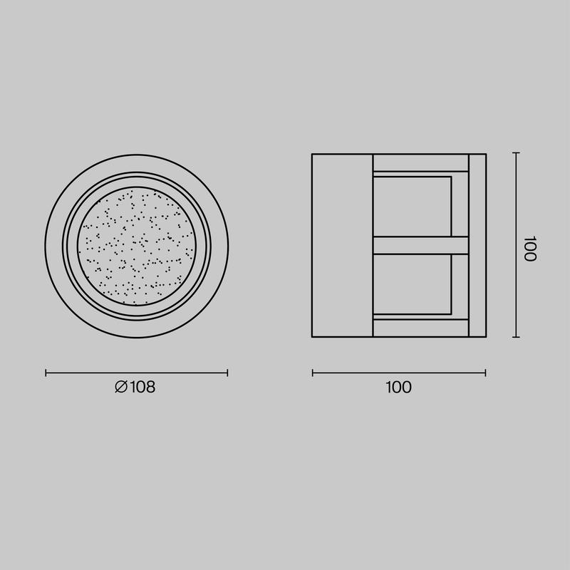  Светильник Wolseley Road 6Вт 3000К IP54 бра настен. Maytoni O011WL-L6B фото в каталоге от BTSprom.by