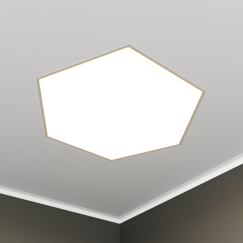 светильник светодиодный rve-lbx-hexa-830-v 68вт 4000к 830х723х100мм шестиугольник встраив. бел. rvelektro rve00002993 от BTSprom.by