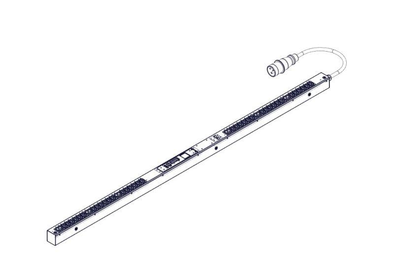  Блок распределения питания Uniprom управляемый 0U 240В 1ф 32А 36хC13 6хC19 3 модуля кабель IEC309 SE UP8953 фото в каталоге от BTSprom.by