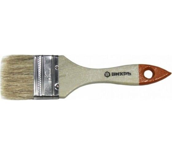  Кисть СТАНДАРТ 75мм 3дюйм. натур. щетина Вихрь 73/3/4/5 фото в каталоге от BTSprom.by