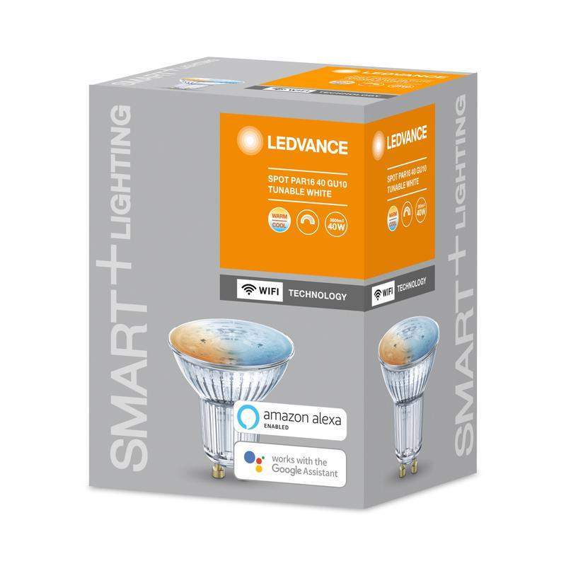 лампа светодиодная smart+ wifi spot gu10 tunable white 40 45град. 5вт/2700-6500к gu10 ledvance 4058075485679 от BTSprom.by