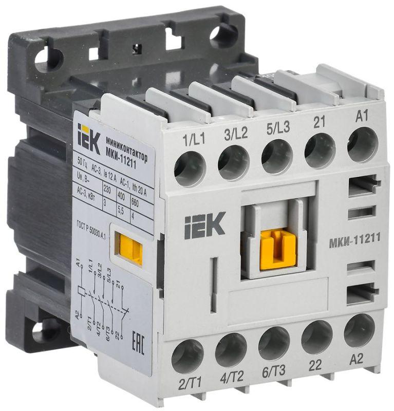 миниконтактор мки-11211 12а 400в/ас3 1н3 karat iek kmm11-012-400-01 от BTSprom.by