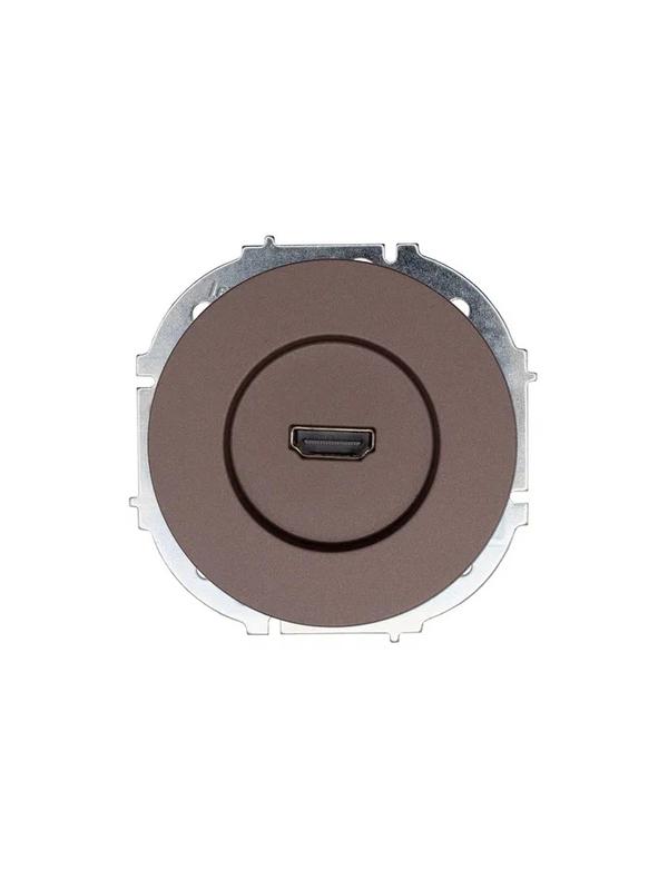 розетка hdmi 1-м сп osen механизм шоколад lezard 743-7388-203 от BTSprom.by