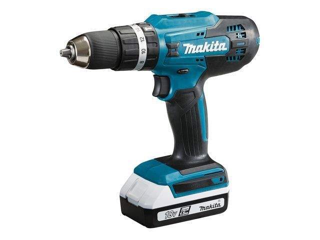 аккум. дрель-шуруповерт makita hp 488 dwae в чем. (18.0 в, 2 акк., 2.0 а/ч li-ion, 2 скор., 42 нм, шурупы до 10 мм) от BTSprom.by