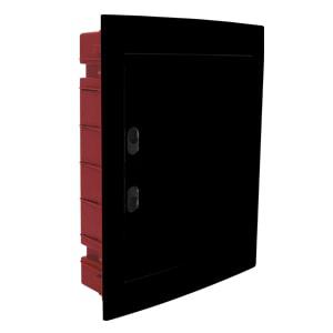 корпус щита распределительного для модульного оборудования 36m(12x3) встраив. прозр. затемненная дверца черн. cetinkaya pano cp10936b от BTSprom.by