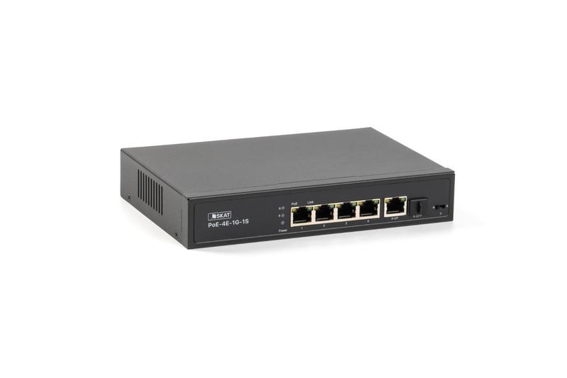 коммутатор skat poe-4e-1g-1s poe plus 60вт порты: 4-ethernet 1-uplink 1-sfp бастион 4084 от BTSprom.by