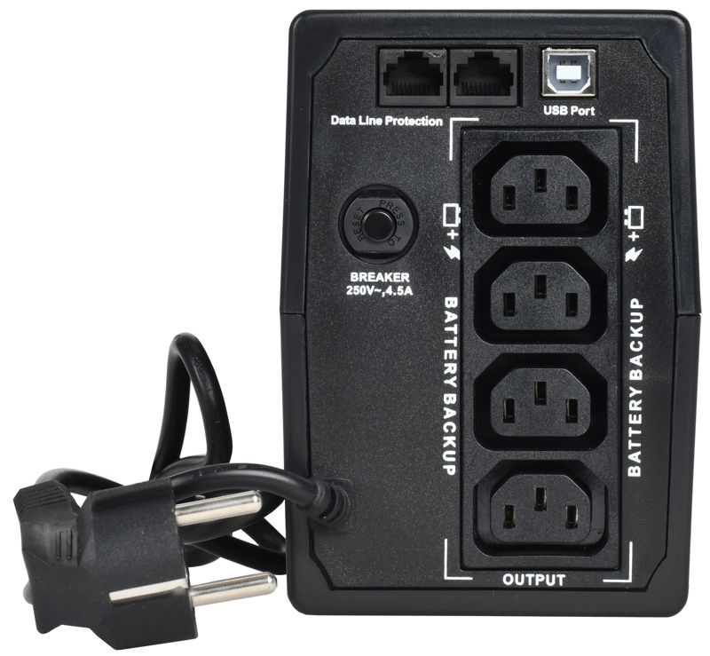  Источник бесперебойного питания ELECTRA ET 800В.А/480Вт с АКБ 1х9А.ч USB ITK EET-0800VA-1-001 фото в каталоге от BTSprom.by