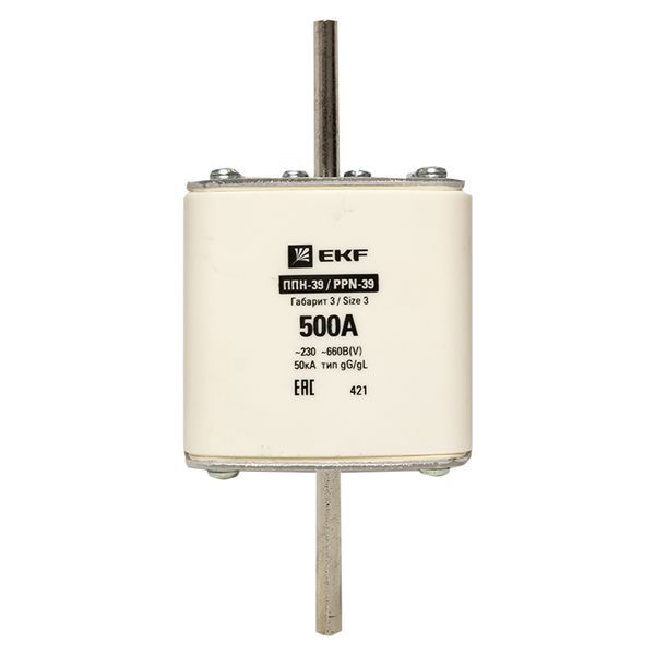  Вставка плавкая ППН-39 630/500А габарит 3 PROxima EKF fus-39/630/500 фото в каталоге от BTSprom.by