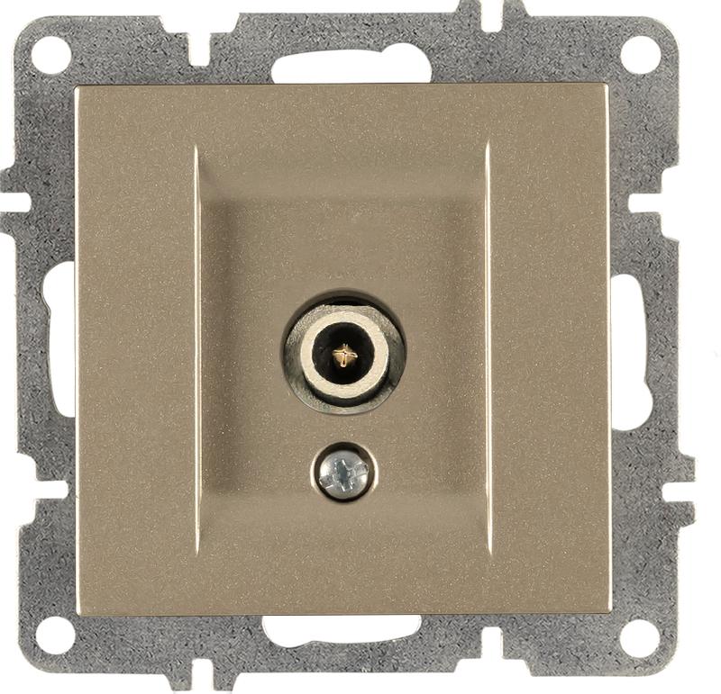 розетка телевизионная проходная tv 1вых. сп 1мод. lavin/karen универс. экран механизм титан arvia 50 05 2000 272 от BTSprom.by