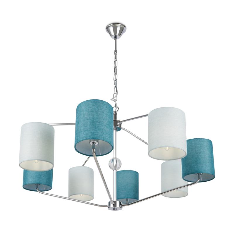  Светильник Yang 40Вт E14х8 IP20 подвесной Freya FR5208PL-08CH фото в каталоге от BTSprom.by