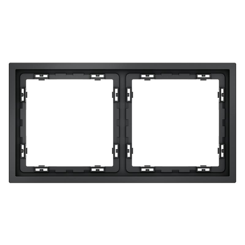 рамка 2-м s70 пластик. графит voltum vls100207 от BTSprom.by