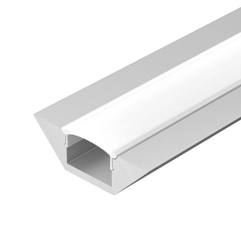 профиль с экраном alu-corner-2000 anod+frost алюминий 2м arlight 014900 от BTSprom.by