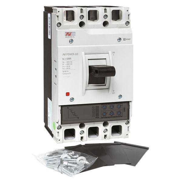  Выключатель автоматический 3п 630А 50кА AV POWER-3/3 ETU2.0 AVERES EKF mccb-33-630-2.0-av фото в каталоге от BTSprom.by