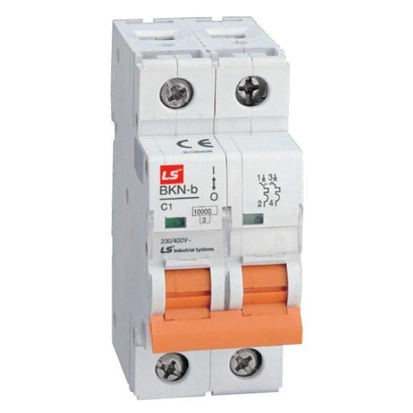 выключатель автоматический модульный 2п (1p+n) c 6а 10ка bkn-b ls electric 061206348b от BTSprom.by