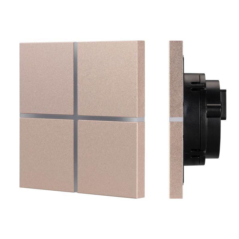 панель сенсорная knx-304-13-in champagne (bus frameless) (ip20 металл) intelligent arlight 039670 от BTSprom.by