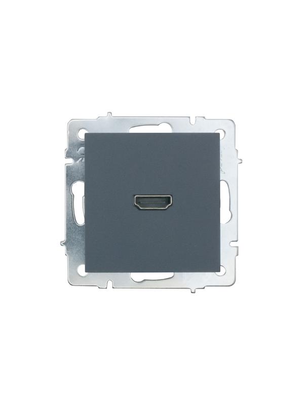 розетка hdmi 1-м сп vesna ip20 механизм графит. lezard 742-3488-203 от BTSprom.by