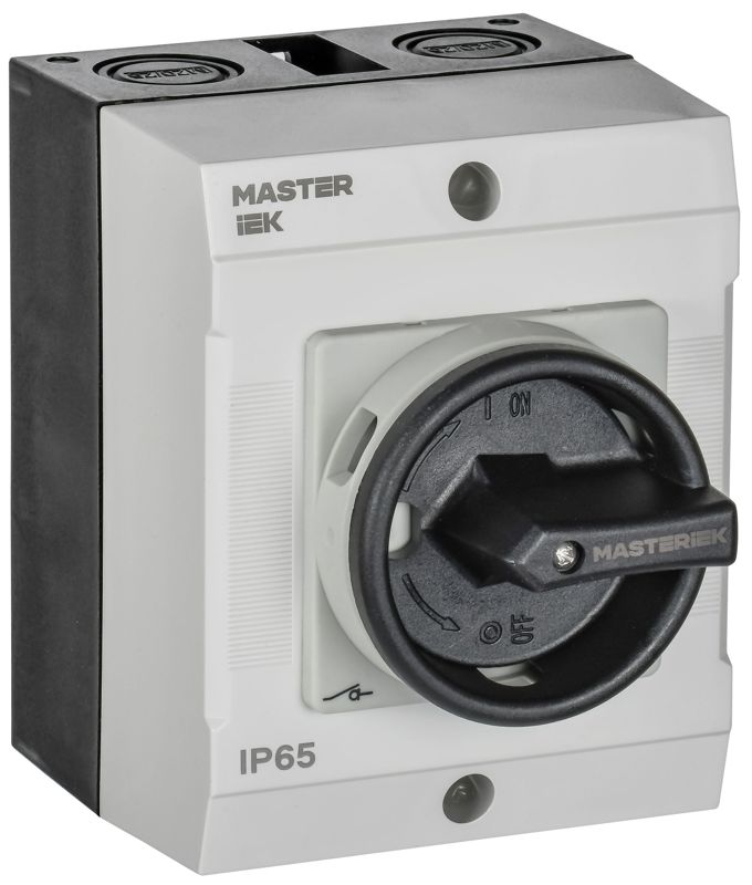 переключатель кулачковый 10а (сх. 55) в боксе закрытая рукоятка iek mi-cs21-010-055 от BTSprom.by