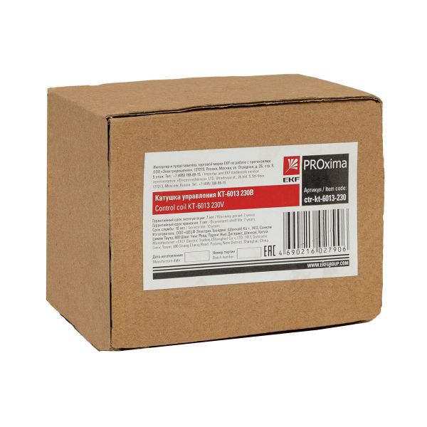  Катушка управления КТ-6013 230В EKF ctr-kt-6013-230 фото в каталоге от BTSprom.by