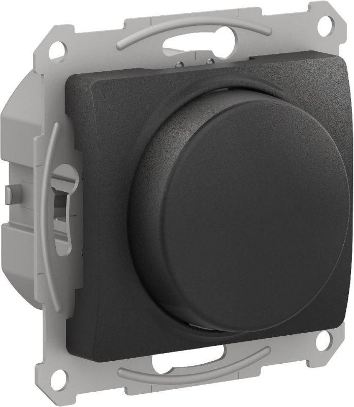 светорегулятор поворотно-нажимной glossa 400вт механизм антрацит se gsl000723 от BTSprom.by