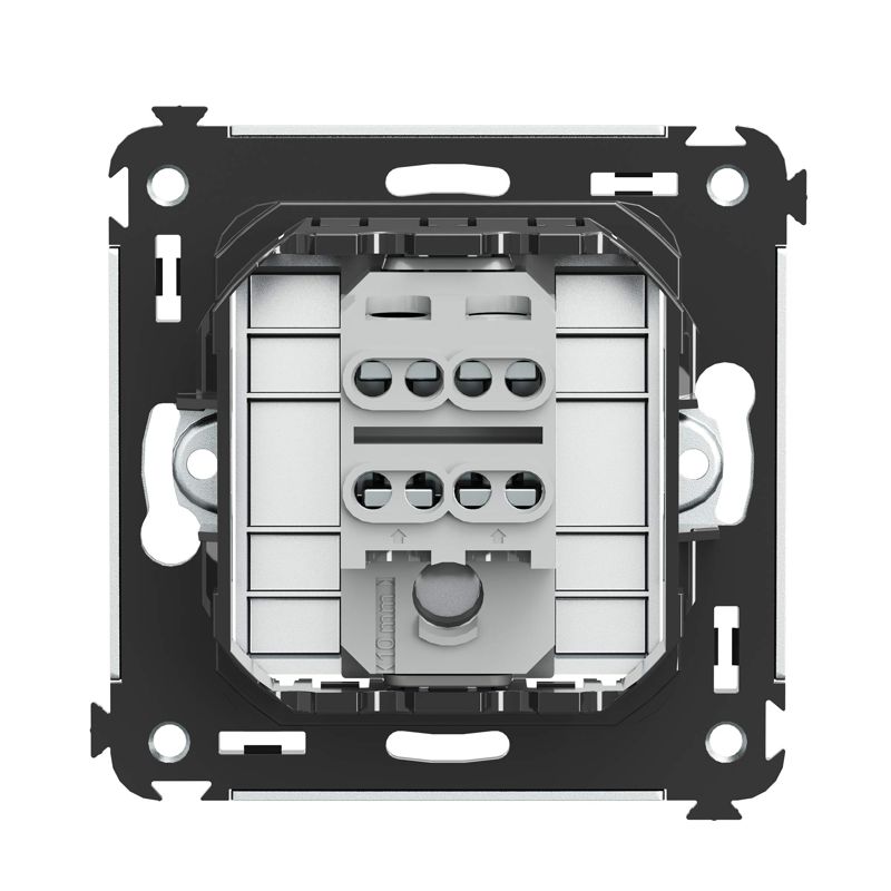  Инвертор 1-кл. 2мод. СП Avanti "Закаленная сталь" 16А сер. DKC 4404123 фото в каталоге от BTSprom.by