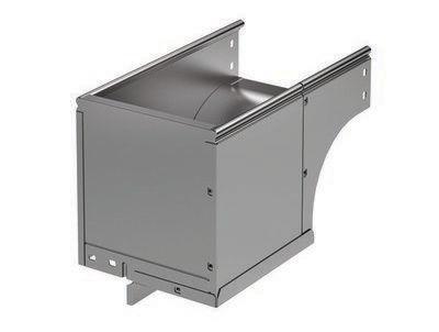 Угол для лотка вертикальный внешний правый 90град. 400х100 CDSD 90 в компл. с крепежн. элемент. нерж. DKC 37016KINOX от BTSprom.by