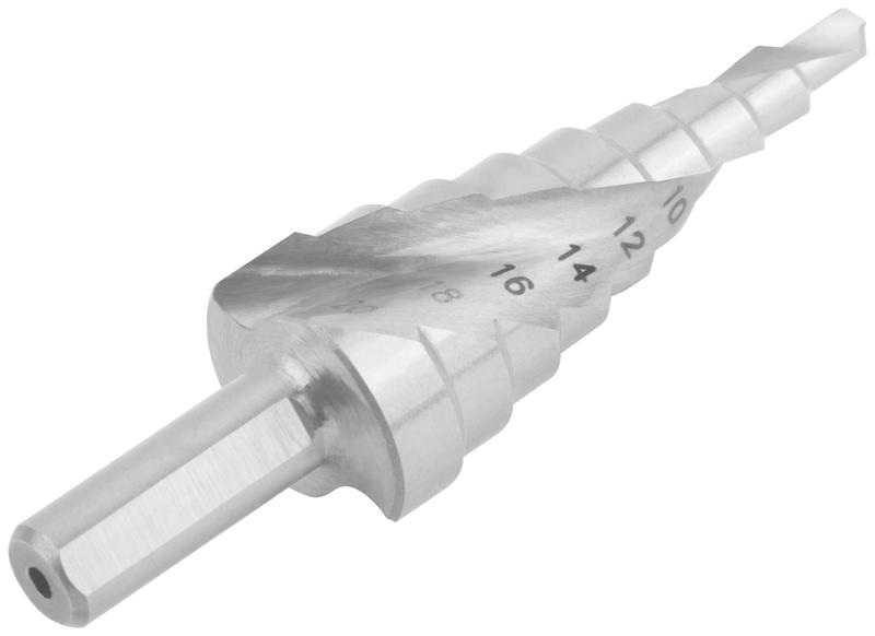  Сверло по металлу ступенчатое 4-20мм 9 ступеней спиральный профиль HSS КУРС 36366 фото в каталоге от BTSprom.by