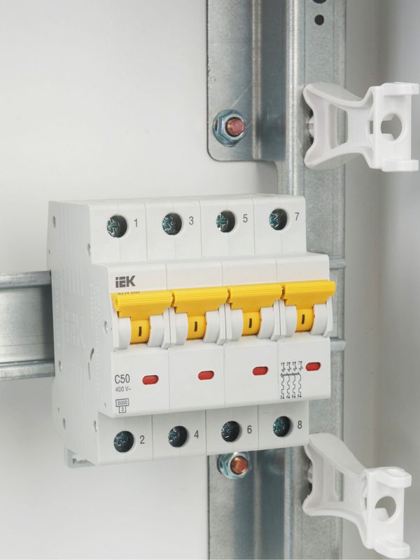  Выключатель автоматический модульный 4п C 50А 6кА ВА47-60M KARAT IEK MVA31-4-050-C фото в каталоге от BTSprom.by