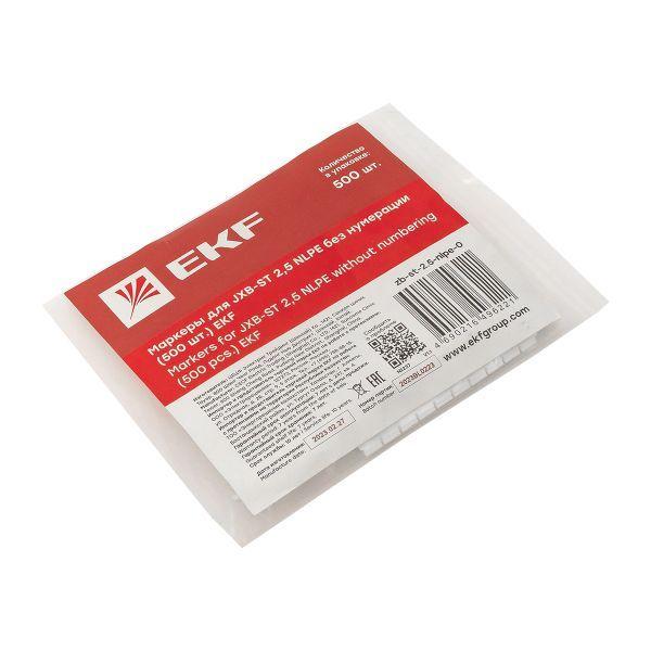  Маркеры для ST/Push-in 2.5 без нумерации для крепления сбоку (уп.500шт) EKF zb-st-2.5-nlpe-0 фото в каталоге от BTSprom.by