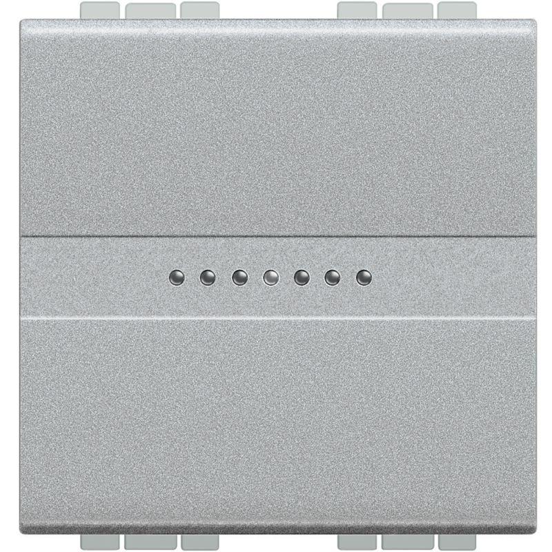 выключатель аксиальный 1-кл. 2мод. сп livinglight 10а ip20 250в авт. клеммы алюм. leg btc nt4051m2an от BTSprom.by