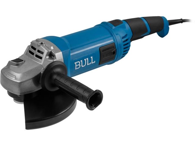 двуручная углошлифмашина bull ws 2303 в кор. 2200 вт, 230 мм, 6600 об/мин, пылезащ., 4м кабель (5,1 кг, м14) 1333621 от BTSprom.by