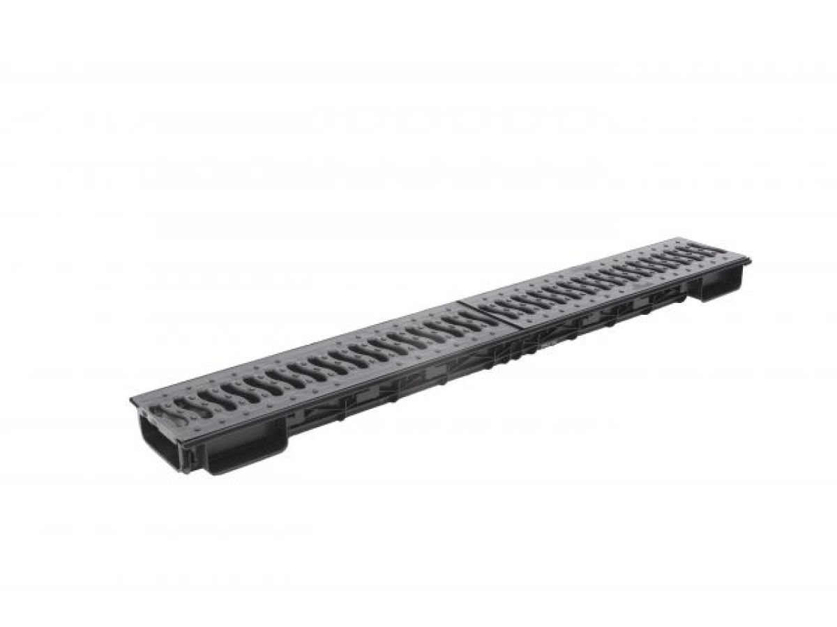 лоток lite 100 h56 с решеткой пластиковой, кл. а15 (металлик)), ecoteck, рб ди14917000 от BTSprom.by