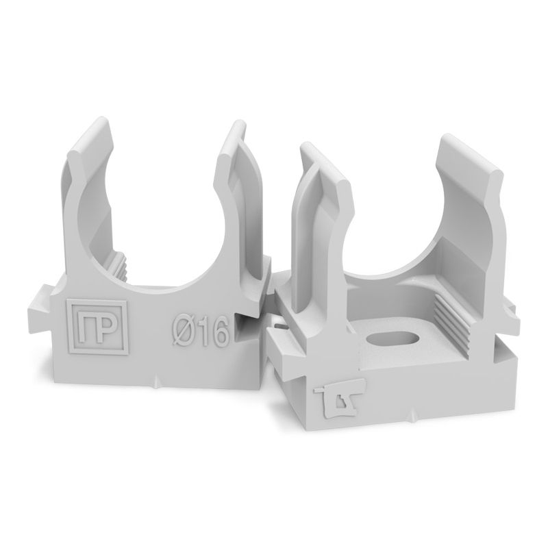 держатель для труб (клипса) d16мм для монтажн. пистолета сер. в п/э промрукав pr13.0119 от BTSprom.by