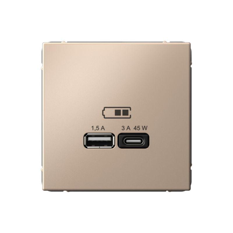 розетка usb artgallery тип a+c 45вт qc pd высокоскор. зу механизм песочн. se gal001229 от BTSprom.by